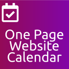 Calendar: One Page Website Calendar
