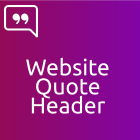 Website Quote: Header