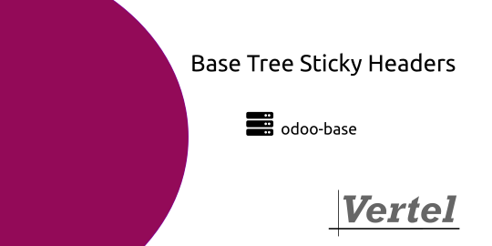 Base:  Tree Sticky Headers