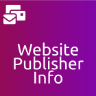 User Mail: Website Publisher Info