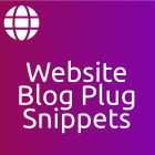 Website Blog: Plug Snippets