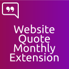 Website Quote: Monthly Extension