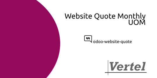 Website Quote: Monthly UOM