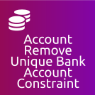 Account: Remove Unique Bank Account Constraint