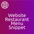 Website: Restaurant Menu Snippet