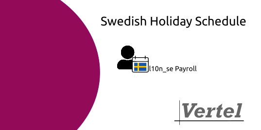 l10n_se_payroll: Swedish Holiday Schedule